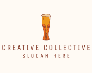 Corset Beer Glass  logo design