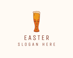 Drinking - Corset Beer Glass logo design