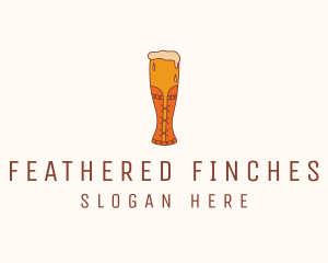 Corset Beer Glass  logo design