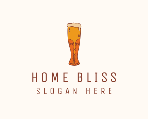 Corset Beer Glass  logo design