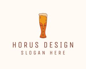 Corset Beer Glass  logo design