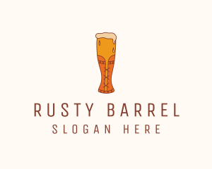 Tavern - Corset Beer Glass logo design