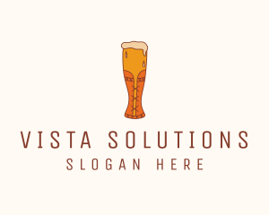 Corset Beer Glass  logo design