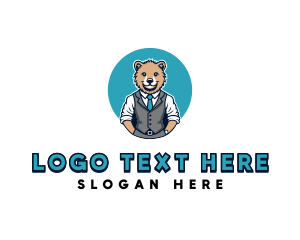 Animal - Employee Bear Suit logo design