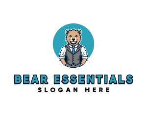 Employee Bear Suit logo design