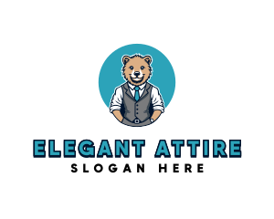 Employee Bear Suit logo design