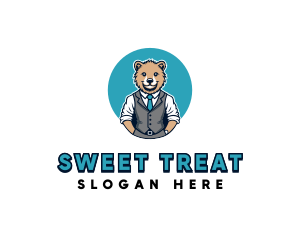 Employee Bear Suit logo design