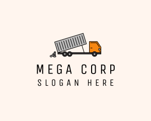Large - Dump Truck Transport logo design