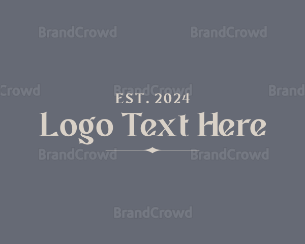 Professional Elegant Script Logo