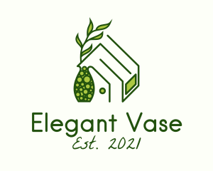 Home Plant Vase  logo design