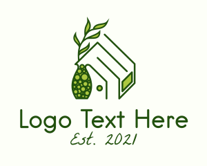 Furniture Repair - Home Plant Vase logo design