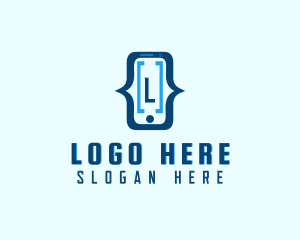 Mobile Phone Coding  logo design