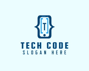 Mobile Phone Coding  logo design