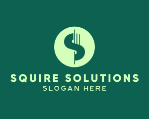 Dollar Currency Letter S logo design