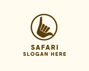 Shaka Hand Sign Logo