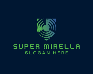 Technology - Spinning Shield Business logo design