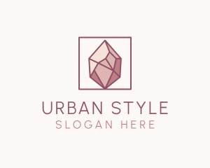 Handdrawn - Crystal Gemstone Jewelry logo design