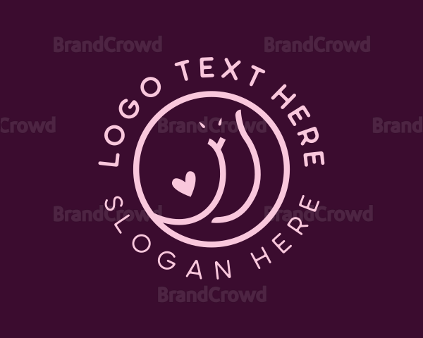 Sexy Butt Love Logo Brandcrowd Logo Maker 