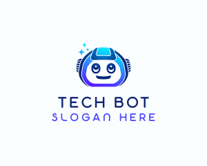 Space Tech Robot logo design