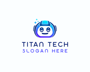 Space Tech Robot logo design