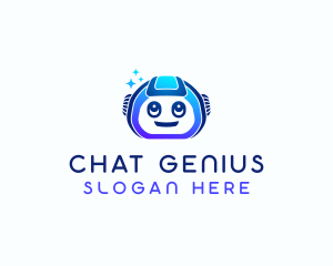 Chatbot - Space Tech Robot logo design