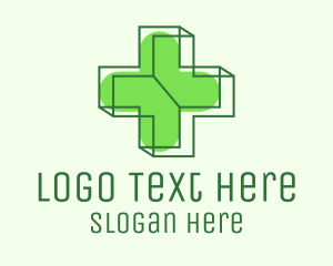 3D Medical Cross  Logo