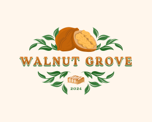 Walnut - Walnut Brownie Dessert logo design