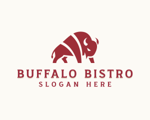 Buffalo Animal Bullfighting logo design