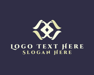 Blue - Yoga Meditation Letter X logo design
