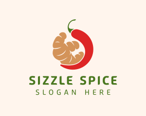 Organic Chili & Ginger logo design