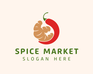 Organic Chili & Ginger logo design