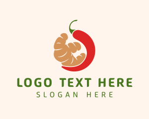 Leaf - Organic Chili & Ginger logo design