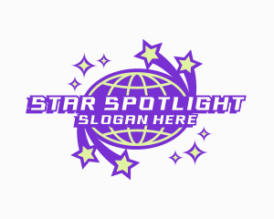 Galaxy Planet Star logo design