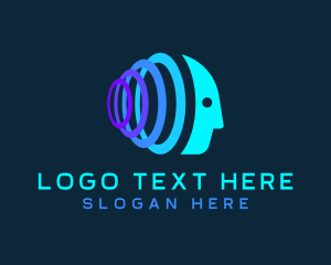 Lab - Artificial Intelligence Signal Head logo design