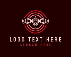 Network - Satellite Network Signal logo design