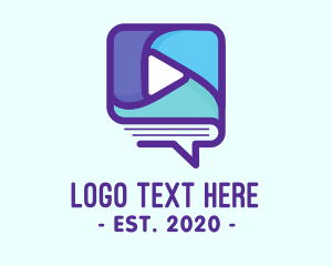 Player - Book Media Player logo design