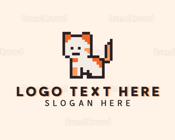 Arcade Pixel Cat Logo