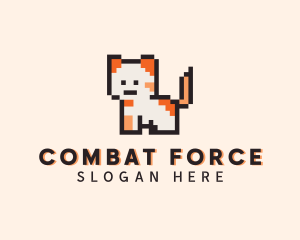 Arcade Pixel Cat Logo