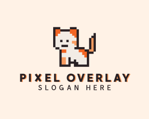 Arcade Pixel Cat logo design