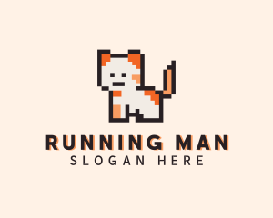 Pixel - Arcade Pixel Cat logo design