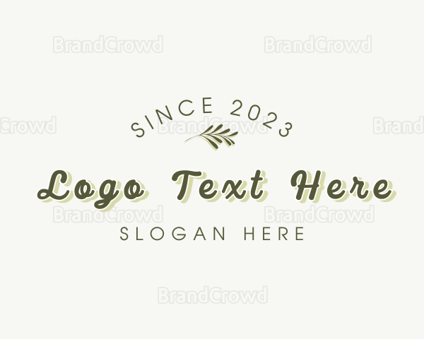 Organic Retro Business Logo