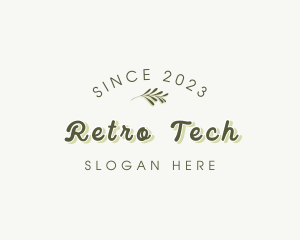 Organic Retro Business logo design