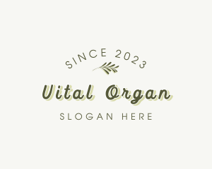 Organic Retro Business logo design