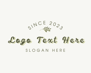 Foliage - Organic Retro Business logo design