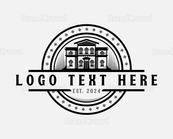 Apartment House Property Logo