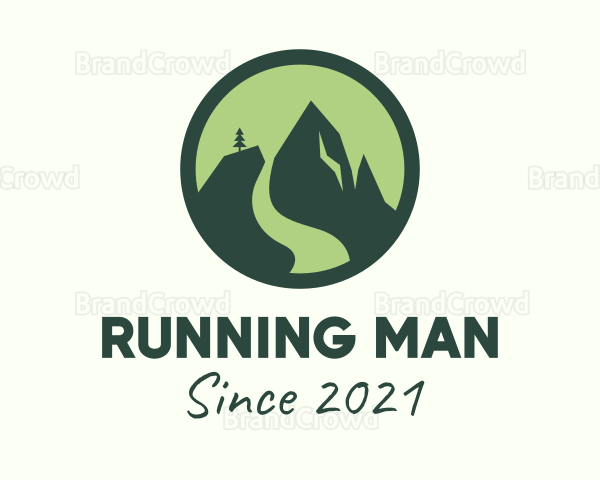Nature Mountain Badge Logo