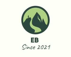 Tourism - Nature Mountain Badge logo design