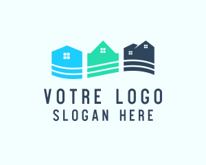 Property Developer - Housing Village Real Estate logo design