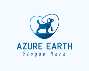 Leash Heart Pet Dog logo design