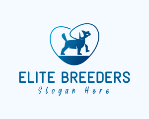 Leash Heart Pet Dog logo design